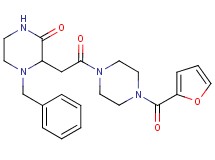 4-benzyl-3-{2-[4-(2-furoyl)-1-piperazinyl]-2-oxoethyl}-2-piperazinone