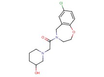 1-[2-(7-chloro-2,3-dihydro-1,4-benzoxazepin-4(5H)-yl)-2-oxoethyl]piperidin-3-ol