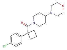 4-(1-{[1-(4-chlorophenyl)cyclobutyl]carbonyl}piperidin-4-yl)morpholine