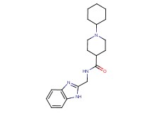 N-(1H-benzimidazol-2-ylmethyl)-1-cyclohexyl-4-piperidinecarboxamide