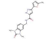 N-[(1,3-dimethyl-2-oxo-2,3-dihydro-1H-benzimidazol-5-yl)methyl]-3-(5-methyl-2-furyl)-1H-pyrazole-5-carboxamide