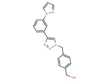[4-({4-[3-(1H-pyrazol-1-yl)phenyl]-1H-1,2,3-triazol-1-yl}methyl)phenyl]methanol