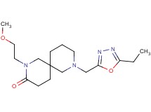 8-[(5-ethyl-1,3,4-oxadiazol-2-yl)methyl]-2-(2-methoxyethyl)-2,8-diazaspiro[5.5]undecan-3-one