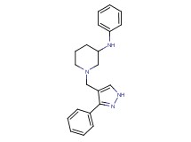 N-phenyl-1-[(3-phenyl-1H-pyrazol-4-yl)methyl]-3-piperidinamine