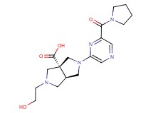 (3aR*,6aR*)-2-(2-hydroxyethyl)-5-[6-(pyrrolidin-1-ylcarbonyl)pyrazin-2-yl]hexahydropyrrolo[3,4-c]pyrrole-3a(1H)-carboxylic acid