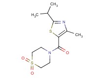 4-[(2-isopropyl-4-methyl-1,3-thiazol-5-yl)carbonyl]thiomorpholine 1,1-dioxide