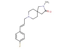 8-[(2E)-3-(4-fluorophenyl)-2-propen-1-yl]-2-methyl-2,8-diazaspiro[4.5]decan-3-one