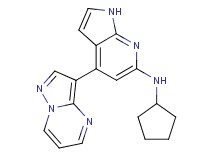 N-cyclopentyl-4-pyrazolo[1,5-a]pyrimidin-3-yl-1H-pyrrolo[2,3-b]pyridin-6-amine