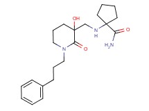 1-({[3-hydroxy-2-oxo-1-(3-phenylpropyl)piperidin-3-yl]methyl}amino)cyclopentanecarboxamide
