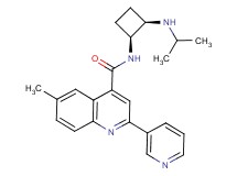 N-[(1S*,2R*)-2-(isopropylamino)cyclobutyl]-6-methyl-2-(3-pyridinyl)-4-quinolinecarboxamide