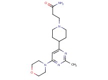 3-{4-[2-methyl-6-(4-morpholinyl)-4-pyrimidinyl]-1-piperidinyl}propanamide