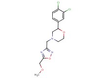 2-(3,4-dichlorophenyl)-4-{[5-(methoxymethyl)-1,2,4-oxadiazol-3-yl]methyl}morpholine