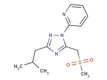 2-{3-isobutyl-5-[(methylsulfonyl)methyl]-1H-1,2,4-triazol-1-yl}pyridine