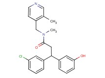 3-(3-chlorophenyl)-3-(3-hydroxyphenyl)-N-methyl-N-[(3-methyl-4-pyridinyl)methyl]propanamide