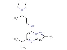 5-isopropyl-2-methyl-N-[3-(1-pyrrolidinyl)butyl]pyrazolo[1,5-a]pyrimidin-7-amine