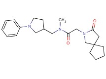 N-methyl-2-(3-oxo-2-azaspiro[4.4]non-2-yl)-N-[(1-phenylpyrrolidin-3-yl)methyl]acetamide