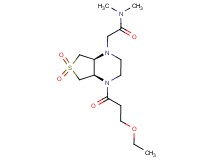 2-[(4aR*,7aS*)-4-(3-ethoxypropanoyl)-6,6-dioxidohexahydrothieno[3,4-b]pyrazin-1(2H)-yl]-N,N-dimethylacetamide