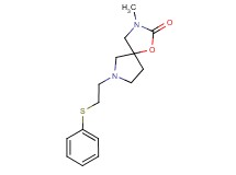 3-methyl-7-[2-(phenylthio)ethyl]-1-oxa-3,7-diazaspiro[4.4]nonan-2-one