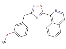 1-[3-(3-methoxybenzyl)-1,2,4-oxadiazol-5-yl]isoquinoline