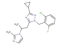 1-(2-chloro-6-fluorobenzyl)-3-cyclopropyl-5-[2-(2-methyl-1H-imidazol-1-yl)propyl]-1H-1,2,4-triazole