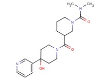 3-{[4-hydroxy-4-(3-pyridinyl)-1-piperidinyl]carbonyl}-N,N-dimethyl-1-piperidinecarboxamide