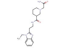 1-(2-amino-2-oxoethyl)-N-[2-(1-ethyl-1H-benzimidazol-2-yl)ethyl]-3-piperidinecarboxamide