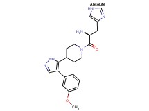 ((1S)-1-(1H-imidazol-4-ylmethyl)-2-{4-[4-(3-methoxyphenyl)-1H-pyrazol-5-yl]piperidin-1-yl}-2-oxoethyl)amine
