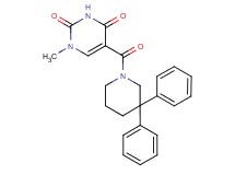 5-[(3,3-diphenylpiperidin-1-yl)carbonyl]-1-methylpyrimidine-2,4(1H,3H)-dione