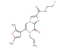 7-allyl-6-(2,5-dimethyl-3-furyl)-N-(2-fluoroethyl)-8-oxo-7,8-dihydroimidazo[1,2-a]pyrazine-2-carboxamide