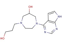 1-(3-hydroxypropyl)-4-(7H-pyrrolo[2,3-d]pyrimidin-4-yl)-1,4-diazepan-6-ol