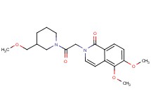 5,6-dimethoxy-2-{2-[3-(methoxymethyl)piperidin-1-yl]-2-oxoethyl}isoquinolin-1(2H)-one