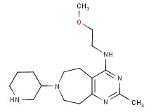 N-(2-methoxyethyl)-2-methyl-7-(3-piperidinyl)-6,7,8,9-tetrahydro-5H-pyrimido[4,5-d]azepin-4-amine dihydrochloride