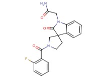 2-[1'-(2-fluorobenzoyl)-2-oxospiro[indole-3,3'-pyrrolidin]-1(2H)-yl]acetamide