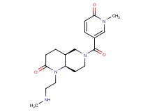 (4aS*,8aR*)-1-[2-(methylamino)ethyl]-6-[(1-methyl-6-oxo-1,6-dihydropyridin-3-yl)carbonyl]octahydro-1,6-naphthyridin-2(1H)-one