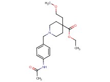 ethyl 1-[4-(acetylamino)benzyl]-4-(2-methoxyethyl)-4-piperidinecarboxylate