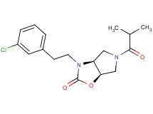 (3aS*,6aR*)-3-[2-(3-chlorophenyl)ethyl]-5-isobutyrylhexahydro-2H-pyrrolo[3,4-d][1,3]oxazol-2-one