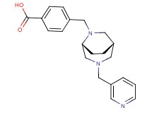 4-{[(1S*,5R*)-3-(3-pyridinylmethyl)-3,6-diazabicyclo[3.2.2]non-6-yl]methyl}benzoic acid