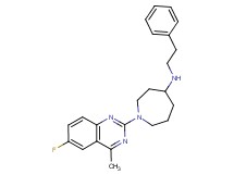 1-(6-fluoro-4-methyl-2-quinazolinyl)-N-(2-phenylethyl)-4-azepanamine