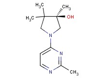 (3R)-3,4,4-trimethyl-1-(2-methyl-4-pyrimidinyl)-3-pyrrolidinol