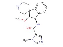 N-[rel-(2R,3R)-2-methoxy-2,3-dihydrospiro[indene-1,4'-piperidin]-3-yl]-1-methyl-1H-imidazole-5-carboxamide dihydrochloride