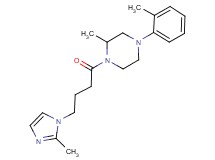 2-methyl-1-[4-(2-methyl-1H-imidazol-1-yl)butanoyl]-4-(2-methylphenyl)piperazine
