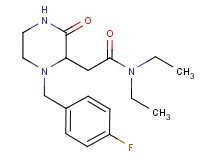 N,N-diethyl-2-[1-(4-fluorobenzyl)-3-oxo-2-piperazinyl]acetamide