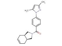 (3aR*,7aS*)-2-[4-(3,5-dimethyl-1H-pyrazol-1-yl)benzoyl]-2,3,3a,4,7,7a-hexahydro-1H-isoindole