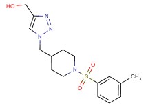[1-({1-[(3-methylphenyl)sulfonyl]-4-piperidinyl}methyl)-1H-1,2,3-triazol-4-yl]methanol