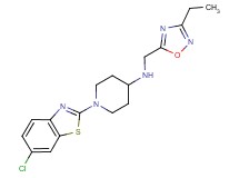 1-(6-chloro-1,3-benzothiazol-2-yl)-N-[(3-ethyl-1,2,4-oxadiazol-5-yl)methyl]piperidin-4-amine