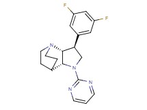 (2R*,3S*,6R*)-3-(3,5-difluorophenyl)-5-(2-pyrimidinyl)-1,5-diazatricyclo[5.2.2.0~2,6~]undecane