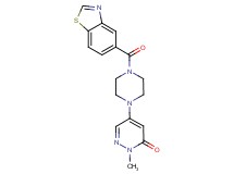 5-[4-(1,3-benzothiazol-5-ylcarbonyl)-1-piperazinyl]-2-methyl-3(2H)-pyridazinone