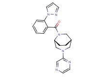 (1S*,5R*)-3-(2-pyrazinyl)-6-[2-(1H-pyrazol-1-yl)benzoyl]-3,6-diazabicyclo[3.2.2]nonane