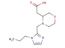 {4-[(1-propyl-1H-imidazol-2-yl)methyl]-3-morpholinyl}acetic acid