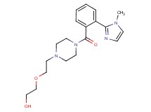 2-(2-{4-[2-(1-methyl-1H-imidazol-2-yl)benzoyl]-1-piperazinyl}ethoxy)ethanol bis(trifluoroacetate) (salt)